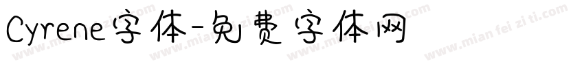 Cyrene字体字体转换
