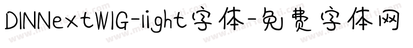 DINNextW1G-light字体字体转换