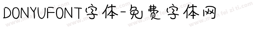 DONYUFONT字体字体转换