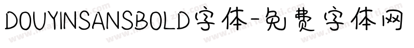 DOUYINSANSBOLD字体字体转换