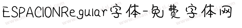 ESPACIONRegular字体字体转换