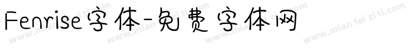 Fenrise字体字体转换