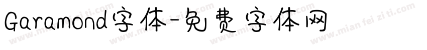 Garamond字体字体转换