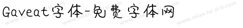 Gaveat字体字体转换