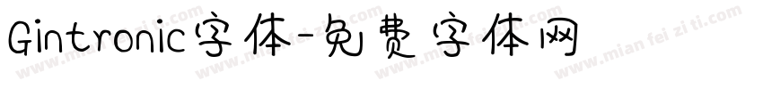 Gintronic字体字体转换