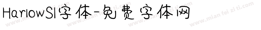 HarlowSI字体字体转换