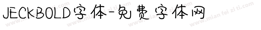 JECKBOLD字体字体转换