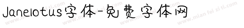 Janelotus字体字体转换