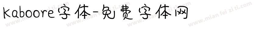 Kaboore字体字体转换