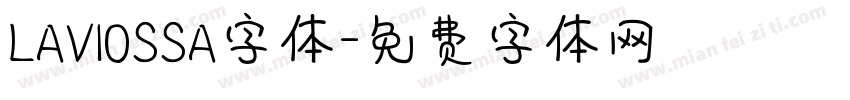 LAVIOSSA字体字体转换