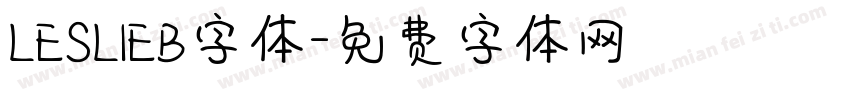 LESLIEB字体字体转换