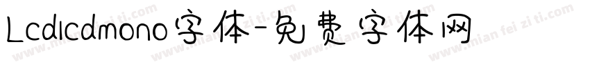 Lcdlcdmono字体字体转换