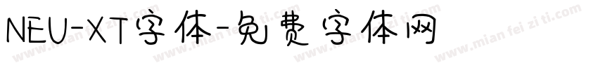 NEU-XT字体字体转换