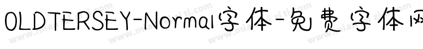 OLDTERSEY-Normal字体字体转换