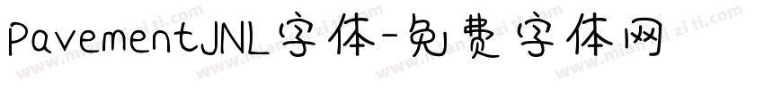 PavementJNL字体字体转换