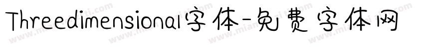 Threedimensional字体字体转换