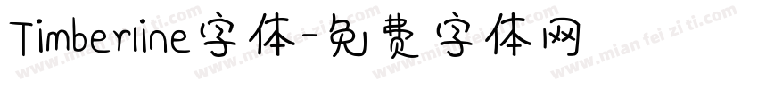 Timberline字体字体转换