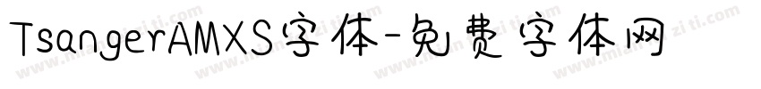 TsangerAMXS字体字体转换