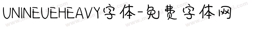 UNINEUEHEAVY字体字体转换
