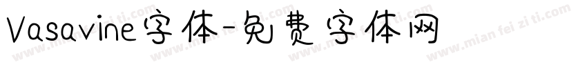 Vasavine字体字体转换
