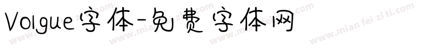 Volgue字体字体转换