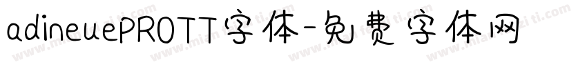 adineuePROTT字体字体转换