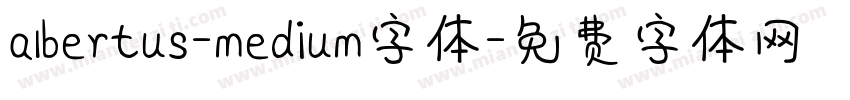 albertus-medium字体字体转换