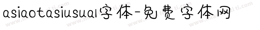 asiaotasiusual字体字体转换