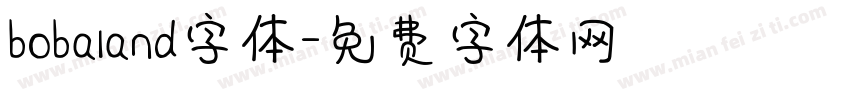 bobaland字体字体转换