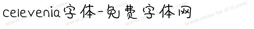 celevenia字体字体转换