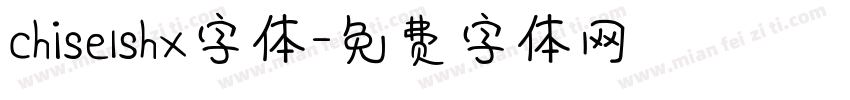 chiselshx字体字体转换