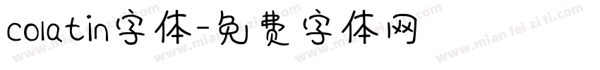 colatin字体字体转换
