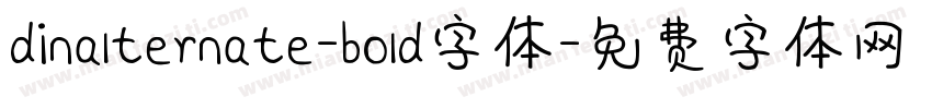 dinalternate-bold字体字体转换