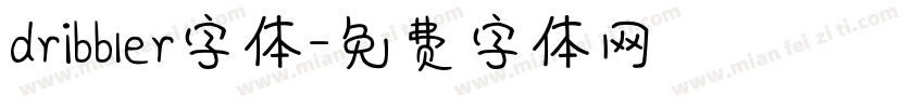 dribbler字体字体转换