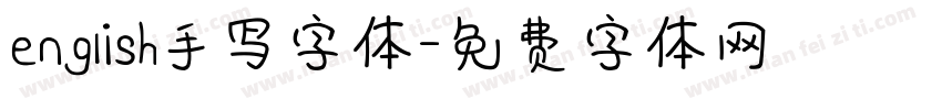 english手写字体字体转换