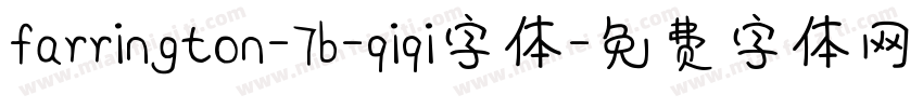 farrington-7b-qiqi字体字体转换