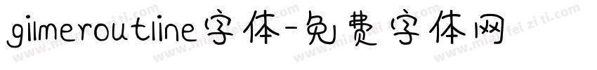 gilmeroutline字体字体转换