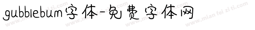 gubblebum字体字体转换