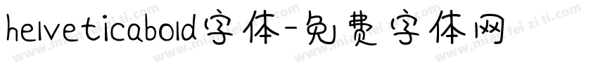 helveticabold字体字体转换