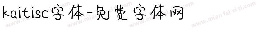 kaitisc字体字体转换