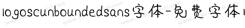 logoscunboundedsans字体字体转换