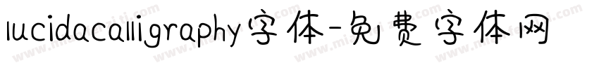 lucidacalligraphy字体字体转换