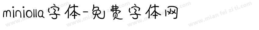 miniolla字体字体转换