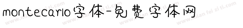 montecarlo字体字体转换