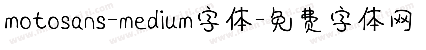 motosans-medium字体字体转换