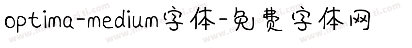 optima-medium字体字体转换