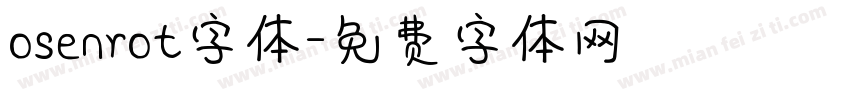 osenrot字体字体转换