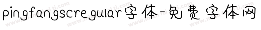 pingfangscregular字体字体转换