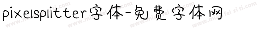 pixelsplitter字体字体转换