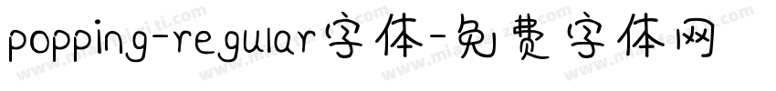 popping-regular字体字体转换